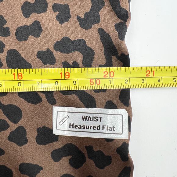 Vintage Y2K Lord & Taylor Silk Brown Leopard Printed Shirt Top - Picture 8 of 11